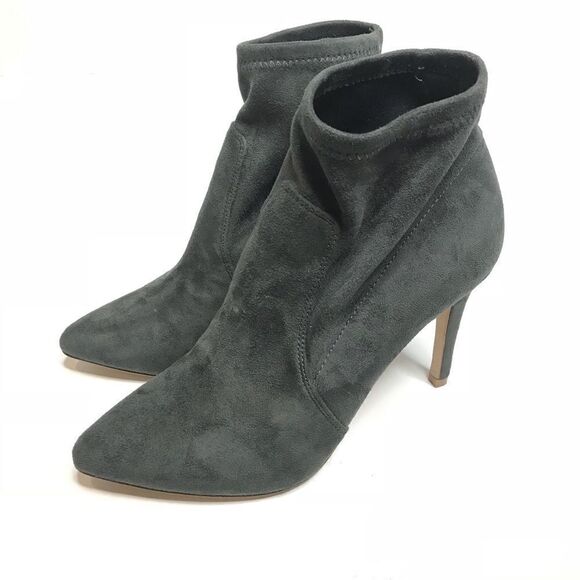 Joie Sz EU 38 Grey Suede Heels Bootie NEW - Picture 2 of 8